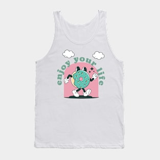 cute donut enjoy your life Tank Top